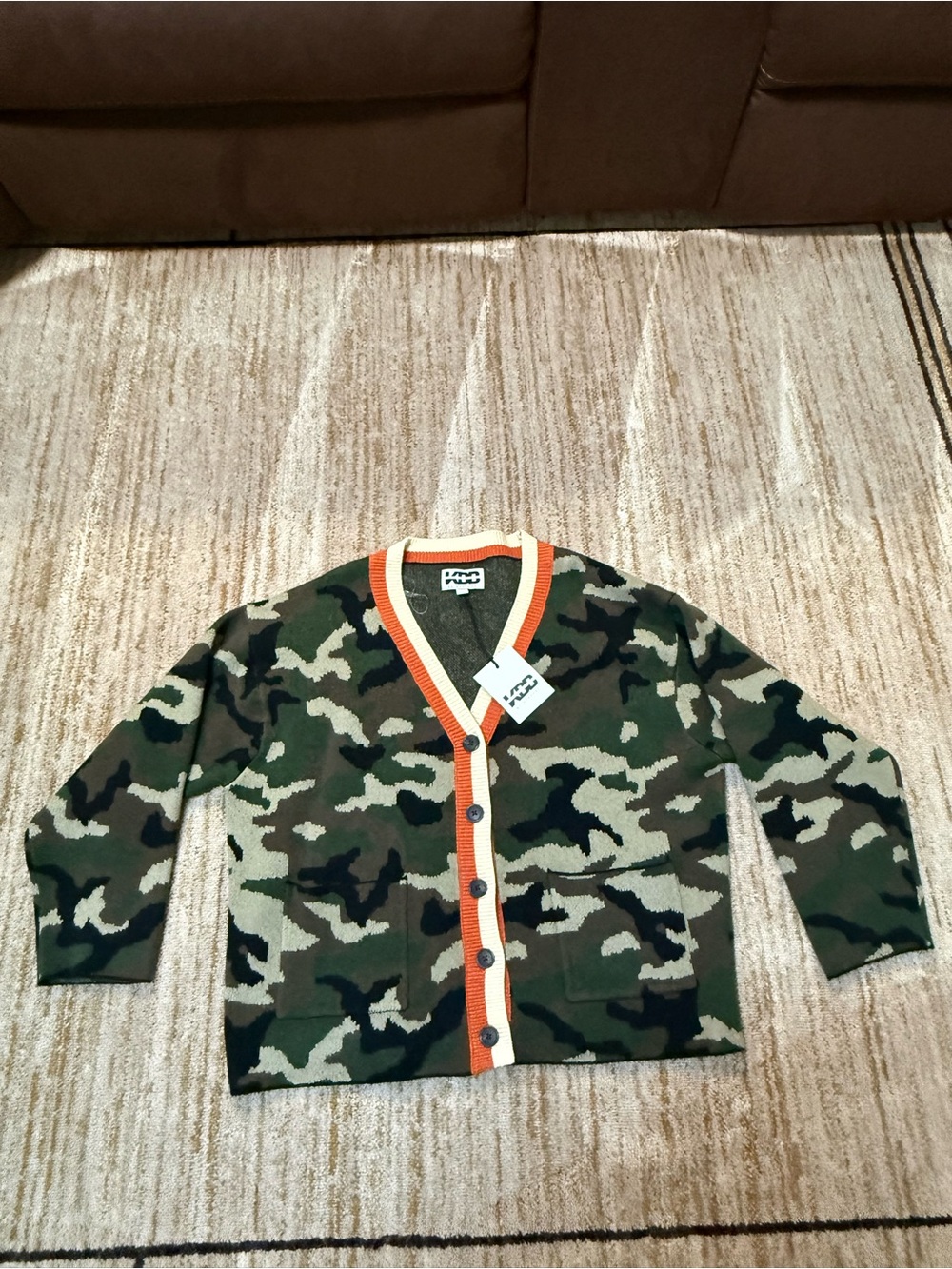 NWT - Kahlana Barfield Brown (KBB) Camo Sweater